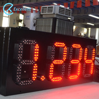 7 Segments Led Module 12 "16" 18 "24" Taille Prix Du Gaz Écran Numérique RF Télécommande Prix Signe