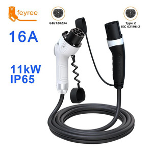 Feyree 11kW Type 2 To GBT EV <b>Charging</b> <b>Cable</b> 16A 380V Three Phase IEC 62196-2 to GB/T 20234 for Wallbox EV <b>Charging</b> Station - Product Image 1