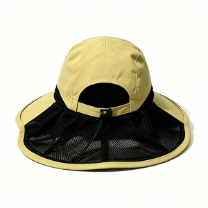Chapeau Bob en Toile UPF50+ Anti-UV à Large Bord Réglable avec Sangle Mentonnière et Maille Respirante pour Pêche et Randonnée Estivale - Product Image 3