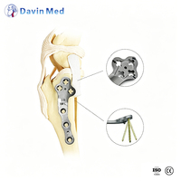 Système d'implant orthopédique vétérinaire TPLO avec plaque de blocage en titane pour la réparation du ligament croisé du genou du chien