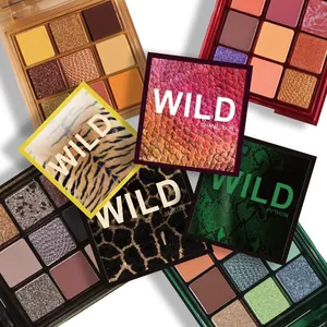 Paleta de Sombras de Ojos <span class=keywords><strong>Huda</strong></span> Moji, Plástico, 9 Tonos Fluorescentes, Polvo de <span class=keywords><strong>Sombra</strong></span> de Ojos, Cosméticos Altamente Pigmentados, Paleta de Sombras de Ojos de Lujo - Product Image 3