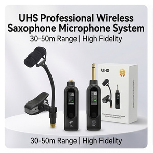 Sistema de Micrófono Inalámbrico UHF con Clip <span class=keywords><strong>para</strong></span> Saxofón, Trompeta, Músicos y Sistemas de PA Activos - Product Image 2