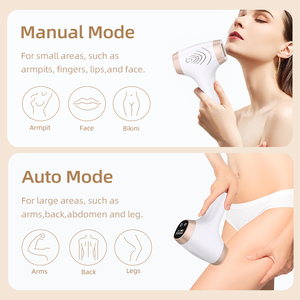 Depiladora Láser de Diodo Portátil 2 en 1, Depilación IPL con Enfriamiento para Uso Doméstico, para Todo el Cuerpo, con Instrucciones de Uso en Inglés - Product Image 3