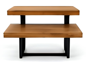 Wooden <b>Coffee</b> <b>Table</b> Set Two Tier Living Room Center <b>Table</b> with Storage <b>Display</b> Surface Modern Home Furniture - Product Image 5