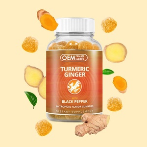 Label pribadi suplemen makanan Gummies jahe kunyit dengan lada hitam antioksidan jahe Gummy meningkatkan kesehatan kulit - Product Image 3