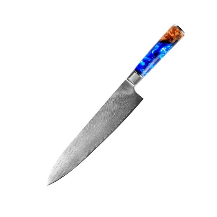 10"chef knife  blue