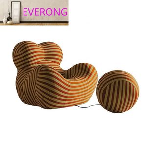 <span class=keywords><strong>Gaetano</strong></span> <span class=keywords><strong>Pesce</strong></span> Italia Moderne Loungestoel, Comfortabel Berenontwerp, Hoogwaardig Hout, Fluweelbekleding, Geschikt voor Woonkamer, Eetkamer en Villa's - Product Image 3