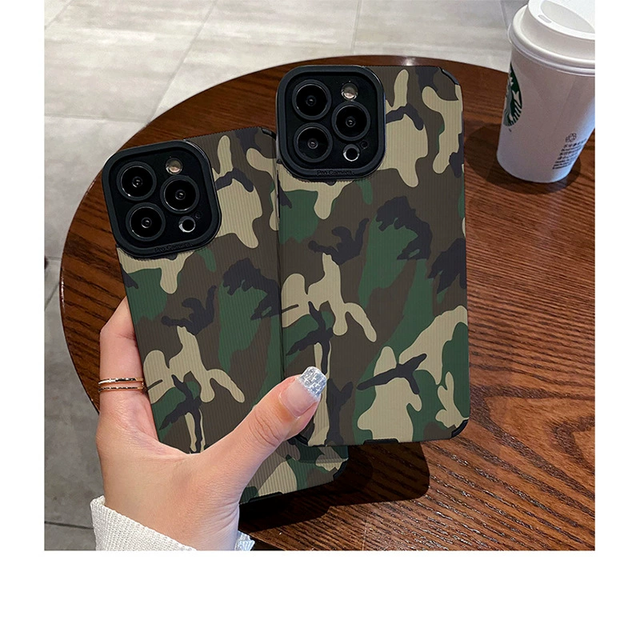 Camouflage Phone Case for iphone 15 14 12 11 13 Pro 15Pro 14Pro Max Mini X XS X S Max XR 7 8 Plus Iphone15 Bumper Cover