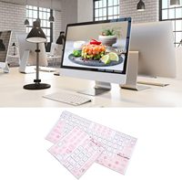 Autocollants universels pour clavier anglais Autocollants pour clavier mécanique en PVC avec motif clair pour ordinateur portable Ordinateur de bureau
