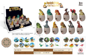 Giocattolo Educativo per Bambini RS, Proiettore Creativo da Scrivania a Forma di Uovo di Dinosauro, per 4-6 Anni, 3 Batterie AG13 - Product Image 6