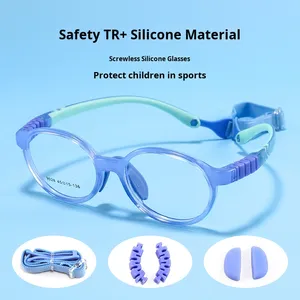 Marco de gafas sin tornillos en forma de diamante de seguridad profesional diseño de moda previene el <span class=keywords><strong>astigmatismo</strong></span> de la <span class=keywords><strong>miopía</strong></span> para niños - Product Image 3