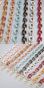 젤리 컬러 도매 투명 플라스틱 아크릴 슬링 메신저 어깨 Crossbody 핸드백 액세서리 가방 체인 스트랩 - Product Image 4