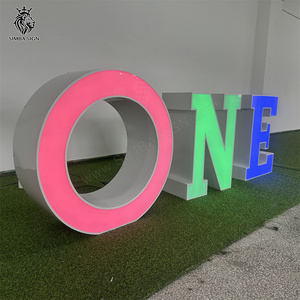 Party Supplies One Year <strong>Birthday</strong> Decor, ONE Letter <strong>Table</strong> for One Year Old <strong>Birthday</strong> Party Event Decorations - Product Image 1