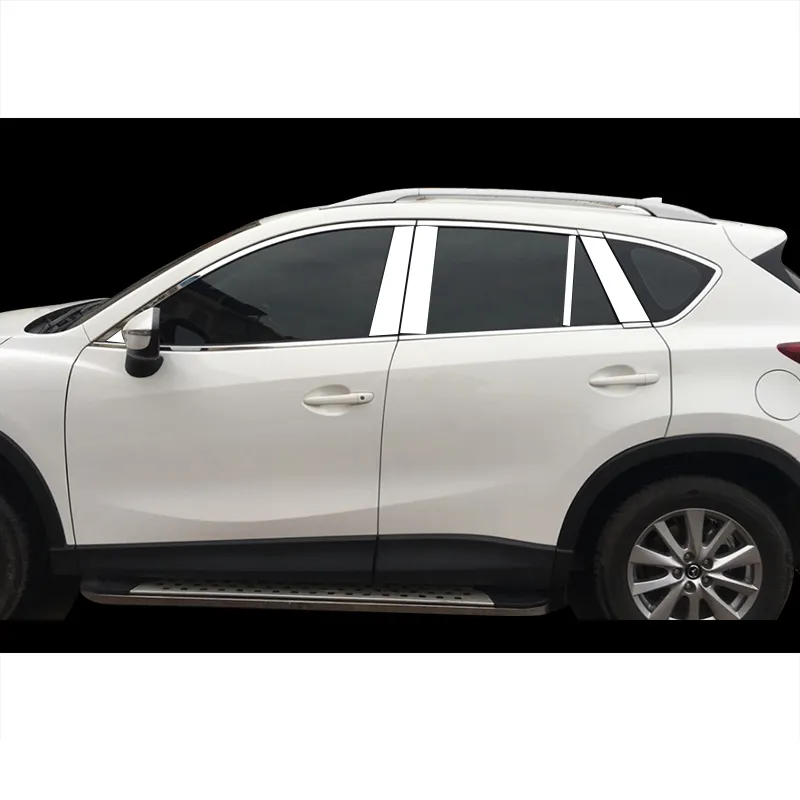 Отделка окон автомобиля из нержавеющей стали для mazda cx-5 2012 2013 2014 2015 2016 наружные аксессуары комплект для защиты автомобиля