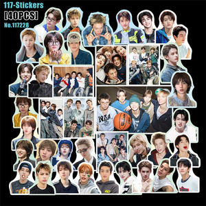 Pegatinas Kpop de 40 Hojas/Paquete Cortis Lngshit SANTOS BRAVOS, Calcomanías Coreanas Pop, Adhesivos Impermeables para Tazas, Fundas de Teléfono, Decoración DIY para Fans - Product Image 5