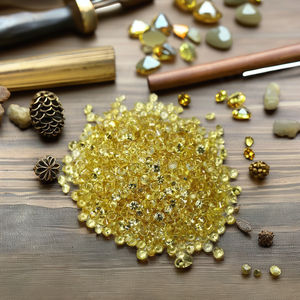 Zafiro Suelto Natural de Alta Calidad, 3mm, Facetado, Mineral, Amarillo Blanco, Forma Personalizada, Color Natural, Pulido Forever Star - Product Image 4