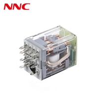 Relais électromagnétique série NNC 68BVL avec couvercle jaune 2Z 4Z Relais de commande industrielle