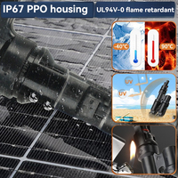 Connecteur photovoltaïque mâle-femelle étanche IP67 de type WZOODQ pour panneau solaire, connecteur pour application électrique