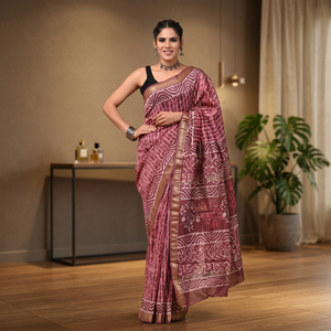 MAHESWARI SATIN <b>SILK</b> SAREE for Daily Wear - Product Image 3