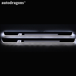 Autodragons 12V Plaque de seuil de porte LED dynamique séquentielle à défilement de couleurs RGB, éclairage de bienvenue pour toutes les voitures - Product Image 6