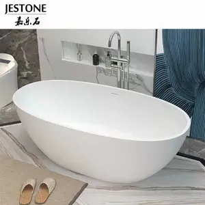 Hot Cold Water Mixer Bathtubs Made In China White Acrylic Stone Freestanding Whirlpool Corner Bathtub