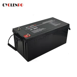 工厂批发 lifepo4 bateria de litio 12v 200ah 用于 rv 船高尔夫球车和太阳能