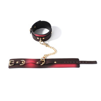 Menottes OEM à changement de couleur selon la température pour jeux BDSM en couple avec jouet de retenue en cuir