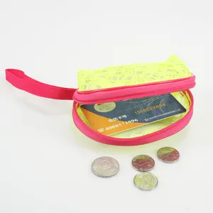 New Mesh Coin Holder with Zipper Holder Zip Mini Wallet Change Coin Purse
