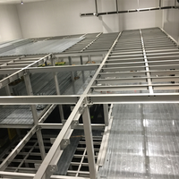 Système de rayonnage industriel robuste en acier Q235B, plateforme de stockage surélevée modulaire pour entrepôt