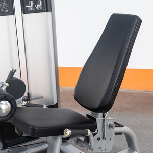 Máquina de curl de piernas sentado con selector de peso, comercial, con sistema de carga por pin y pila de pesas para entrenamiento de fuerza de isquiotibiales - Product Image 4