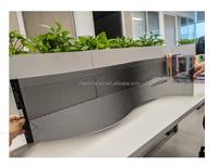 Écran à mailles LED d'intérieur pour fenêtre publicitaire P6 P8 P10 LED flexible transparent Screen Display