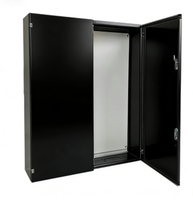 Boîtier mural double porte JY-01 OEM&ODM, panneau de commande extérieur en acier, boîte électrique avec porte intérieure
