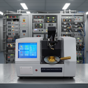 Testeur numérique de point d'éclair à coupelle fermée ASTM D93 pour pétrole, huile et carburant – Analyseur de point d'éclair Pensky-Martens - Product Image 1