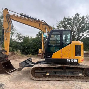 Excavadora Usada Original de 15 Toneladas Sany SY155U, Excavadora Hidráulica de Orugas, Precio Competitivo, Motor y Bomba para Construcción - Product Image 2