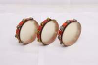 Wholesale Professional Brass Jingle Bell Double Layer Ring Drum Set Cowhide Drum Heads Birch Wood Chamber Matte Red Frame