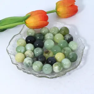 Crystals Wholesale Bulk Healing Stones Gems Hetian Jade Sphere Spiritual Products Meditation Fengshui Ornaments
