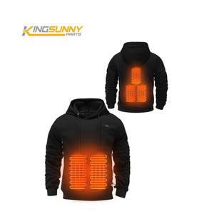 เสื้อวอร์มไฟฟ้าแขนยาวมีฮู้ด, เสื้อกันหนาวมีช่องเสียบ USB ให้ความอบอุ่นสำหรับเล่นสกีฤดูหนาวอุปกรณ์เสริมกลางแจ้ง - Product Image 1