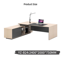 Bureau de direction industriel moderne de luxe ergonomique extensible et convertible, marque Hongqiao, garantie 3 ans, prix de gros