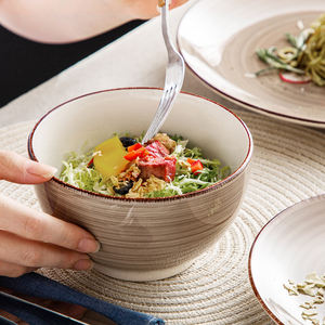 Vancasso <span class=keywords><strong>service</strong></span> de vaisselle <span class=keywords><strong>en</strong></span> grès <span class=keywords><strong>bleu</strong></span> 16 pièces de <span class=keywords><strong>service</strong></span> pour 4 assiettes et bols <span class=keywords><strong>en</strong></span> grès peints à la main à motif de spirales - Product Image 3