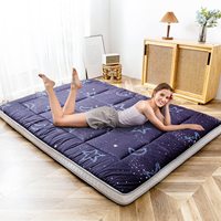 Matelas de Sol Double/Grand Format Pliable et Enroulable, Matelas Futon Tatami Japonais Épais en Mousse, Surmatelas Grand Format