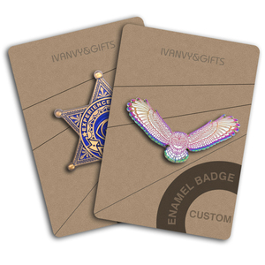 Bestseller Mondiali: Distintivo in Metallo a Forma di Aquila <span class=keywords><strong>per</strong></span> Cappello, Design Personalizzato, Spilla Vuota in Latta, Stella Dorata, Regalo Promozionale <span class=keywords><strong>per</strong></span> Eroi e Onori - Product Image 2