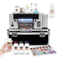 Roll To Roll Ab Film Uv Dtf Printer Digitale Uv Flatbed Printer Voor Hout Glas Metalen Fles Mok Sticker Drukmachine