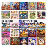 Livres de coloriage en papier populaires pour l'exportation - 6 modèles best-sellers - Pratique du dessin et de la peinture ; Vente en gros directe usine Chine