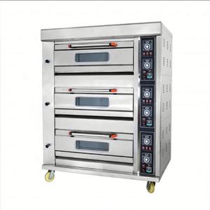 Estufa eléctrica con horno <span class=keywords><strong>para</strong></span> panadería, horno <span class=keywords><strong>de</strong></span> cubierta <span class=keywords><strong>para</strong></span> hornear, equipo <span class=keywords><strong>de</strong></span> <span class=keywords><strong>cocina</strong></span>, 3 cubiertas, 6 bandejas, horno <span class=keywords><strong>de</strong></span> <span class=keywords><strong>Gas</strong></span> con piedra <span class=keywords><strong>para</strong></span> Pizza - Product Image 3
