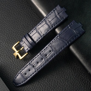 Correa de reloj de cuero genuino de lujo personalizada Jettda para <span class=keywords><strong>Vacheron</strong></span> <span class=keywords><strong>Constantin</strong></span> OVERSEAS Series 4500V 5500V de liberación rápida - Product Image 4