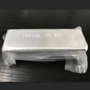 Indium preço 4n5 indium barras 99.995% de indium puro