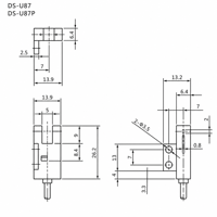 Sensor Inframerah Tipe Slot Fotoelektrik DASS U-shaped Grosir DS-U87 5-24V DC Respon Frekuensi Tinggi