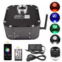 Source de lumière à fibres optiques 50W Twinkle Star pour plafond, moteur de lumière à fibres optiques PMMA à changement de couleur LED RGB