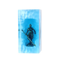 Nouvel Arrivage Lampe de Bureau en Résine Artificielle Unique Chine Roi Singe Culturel USB Lampe LED en Résine Epoxy Veilleuse pour Cadeau