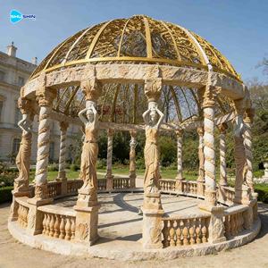 Высококачественная большая женская статуя из мрамора, с дизайном в виде римской колонны, для использования на открытом воздухе. - Product Image 4